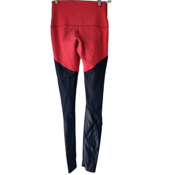 Emily Hsu Designs Vanguish Leggings Red Black Size S - Picture 3 of 8